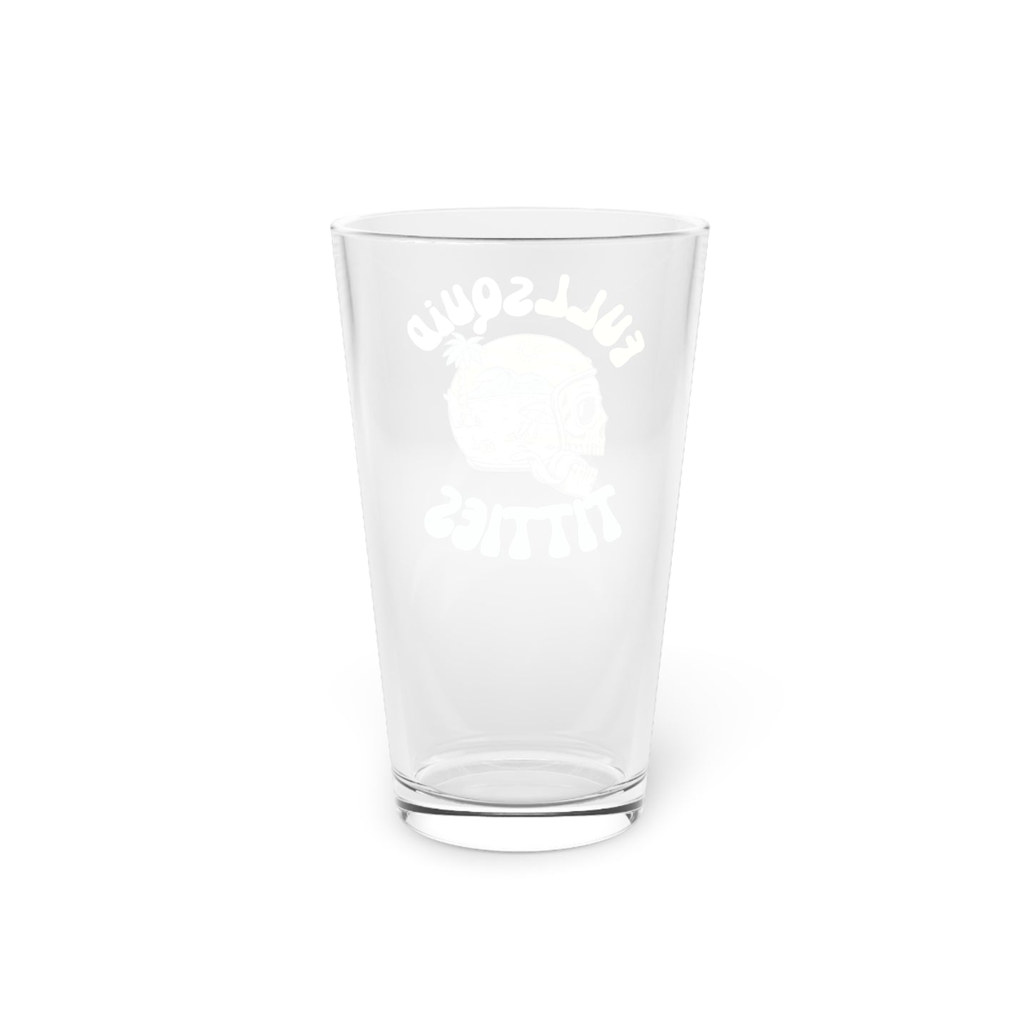 Full Squid Titties Pint Glass 16oz