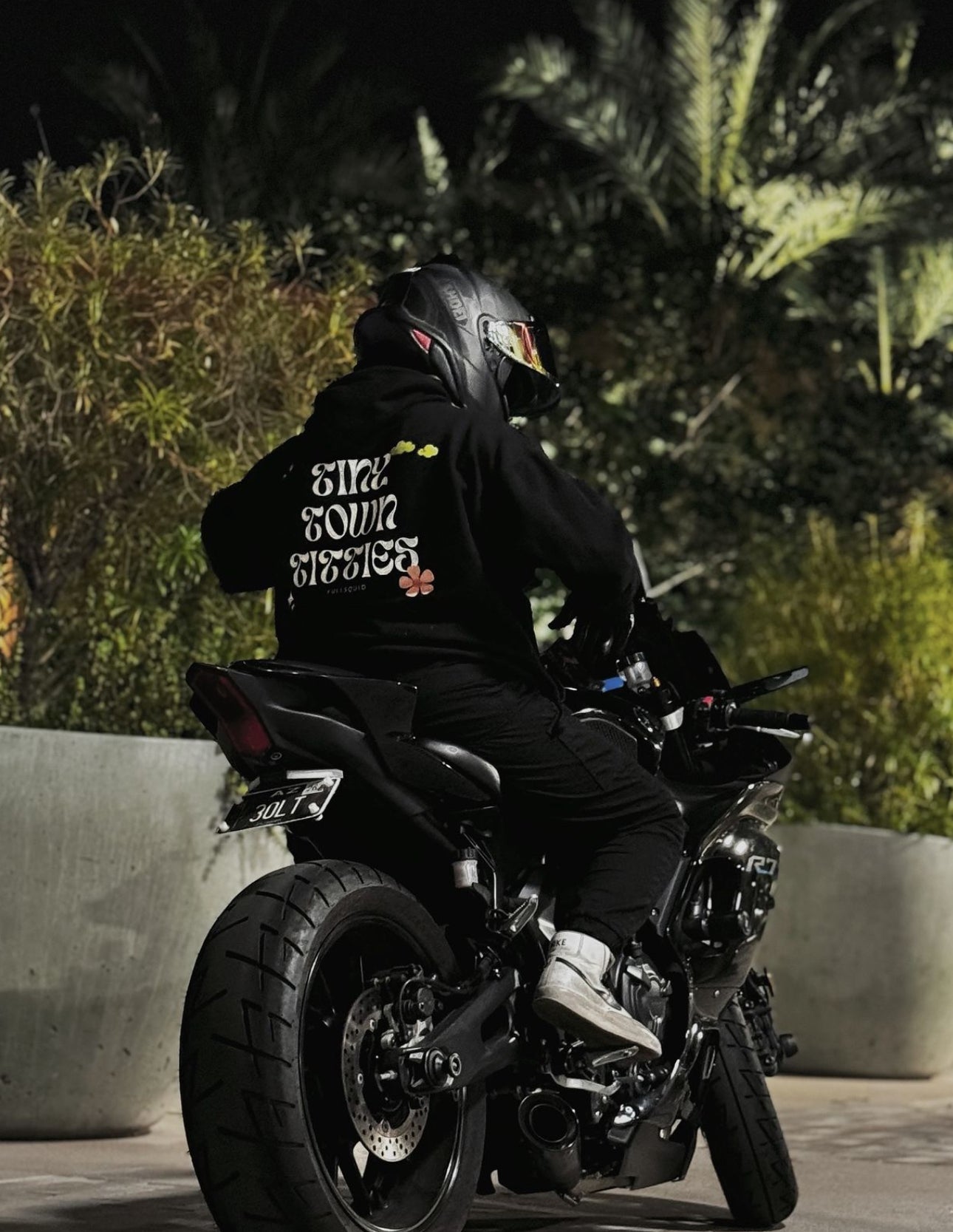 Tiny Town Titties Floral Hoodie