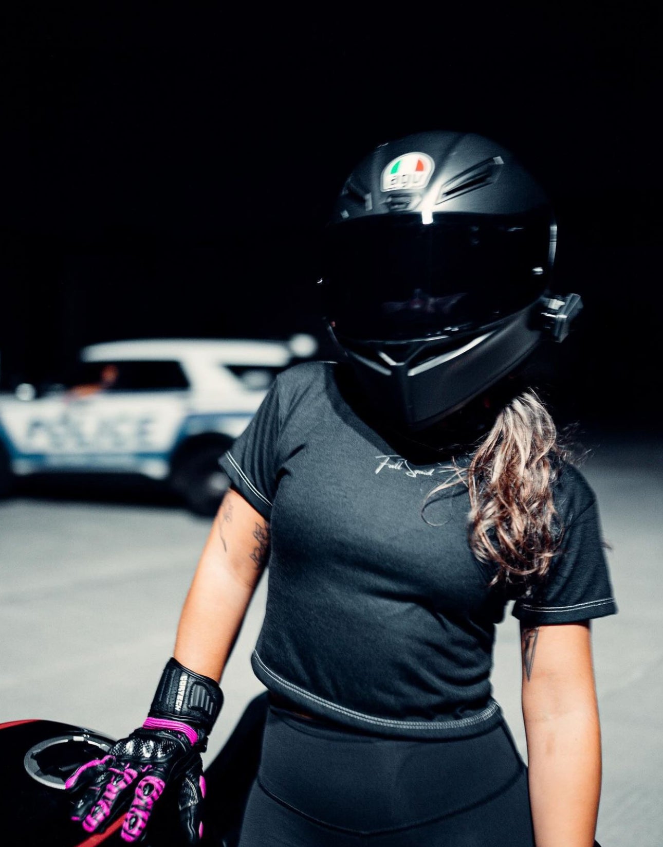 Full Squid Signature Cropped Tee