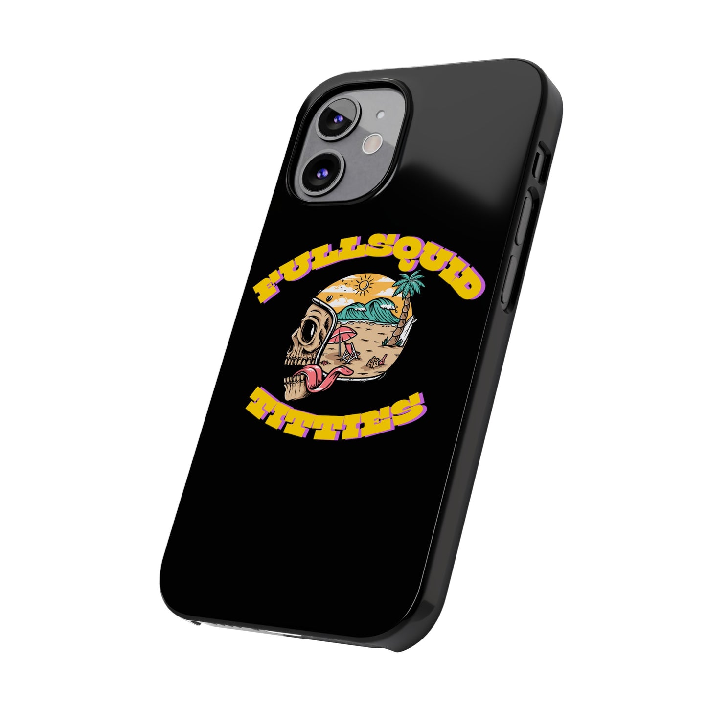 Tiny Town Titties Skully iPhone Case