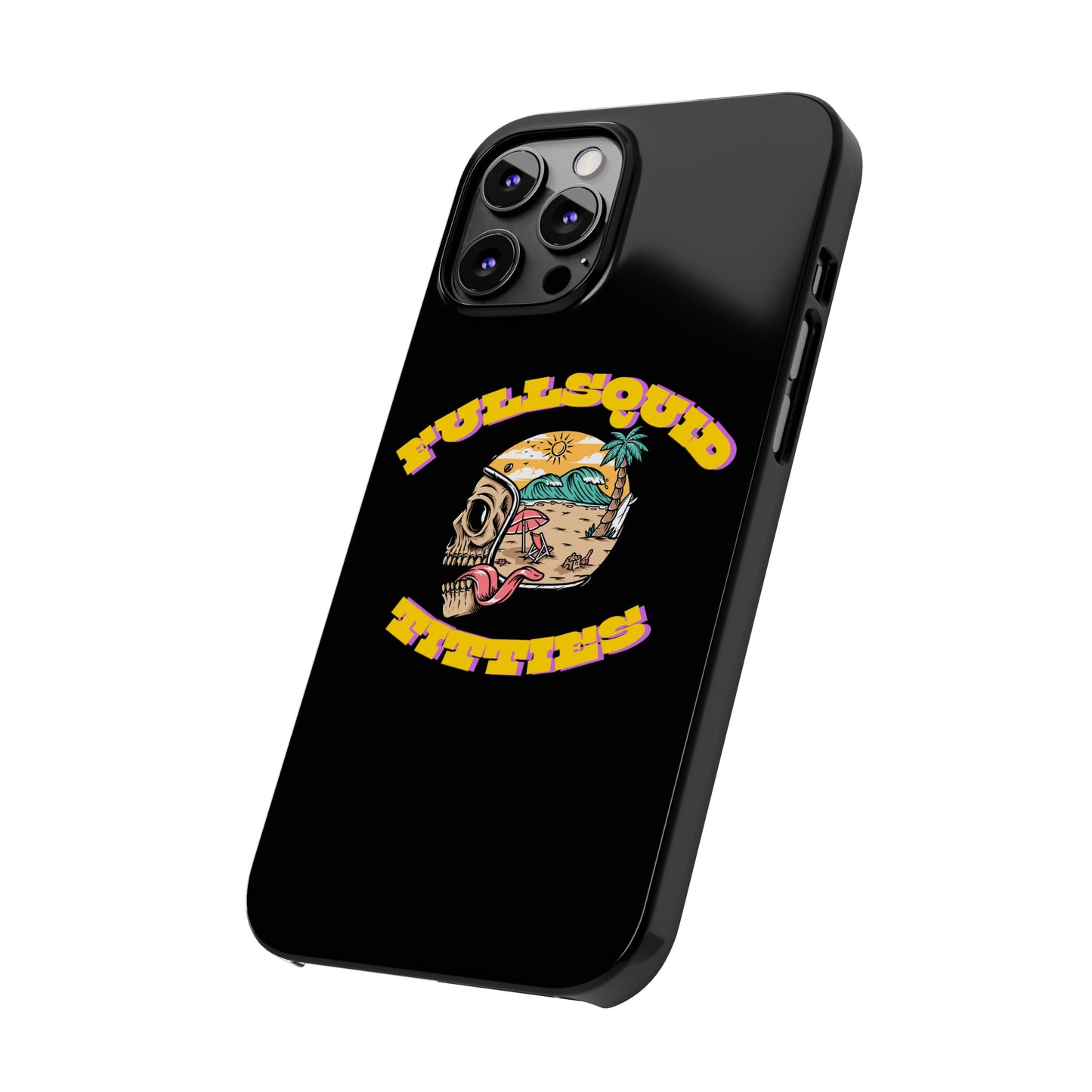 Tiny Town Titties Skully iPhone Case