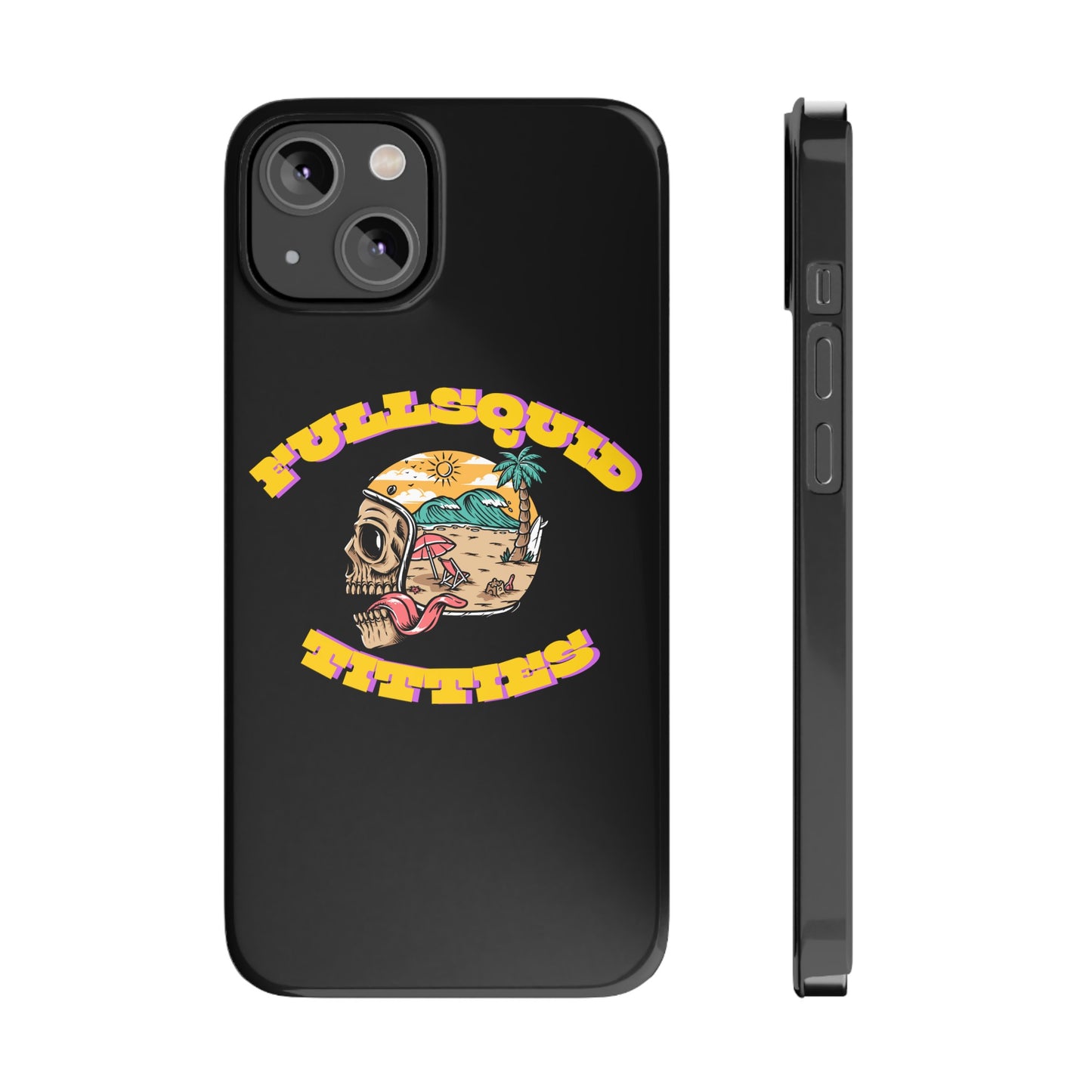 Tiny Town Titties Skully iPhone Case