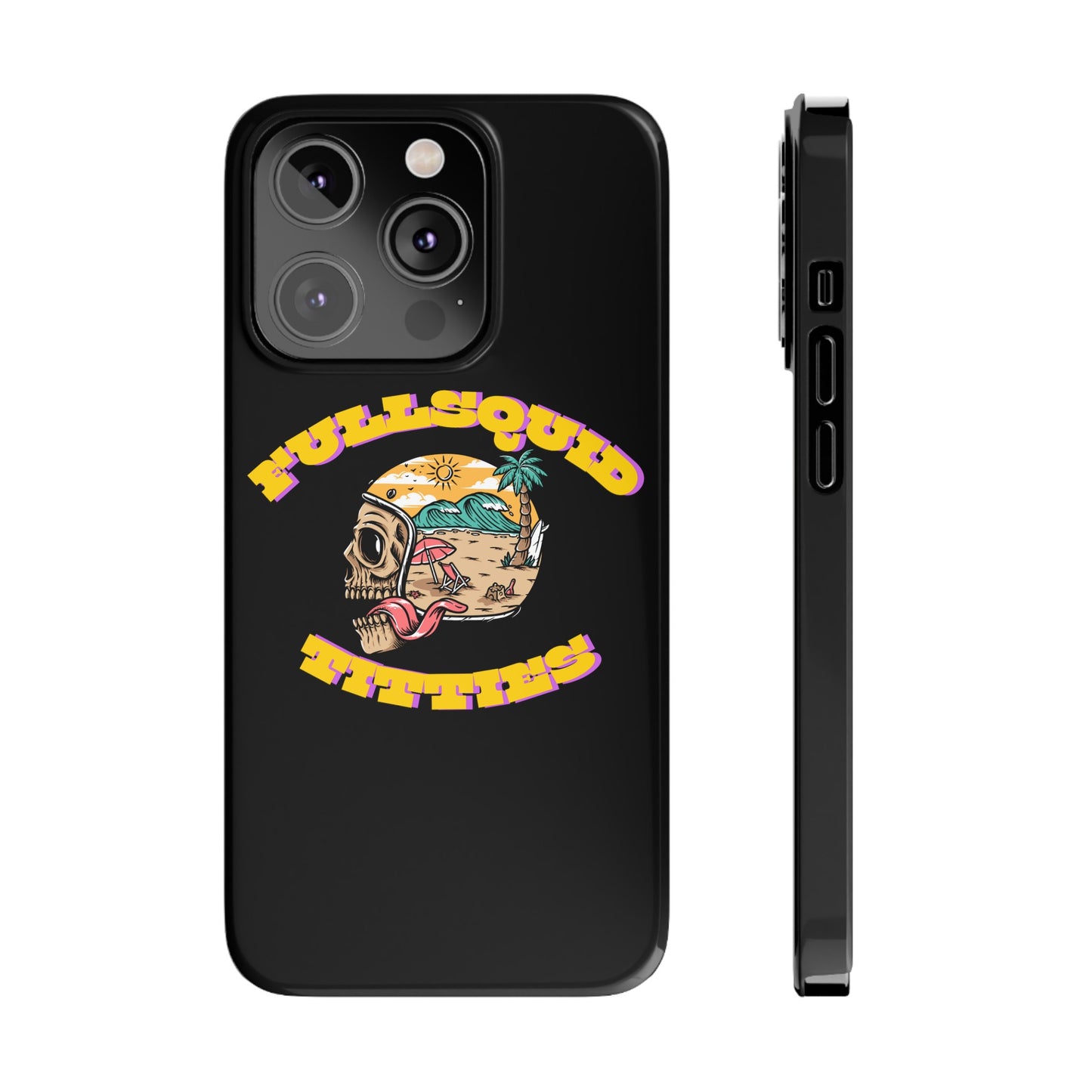 Tiny Town Titties Skully iPhone Case