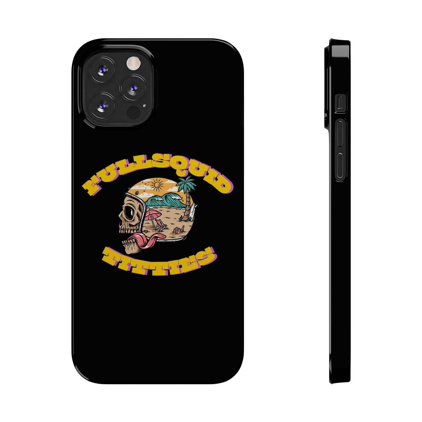 Tiny Town Titties Skully iPhone Case