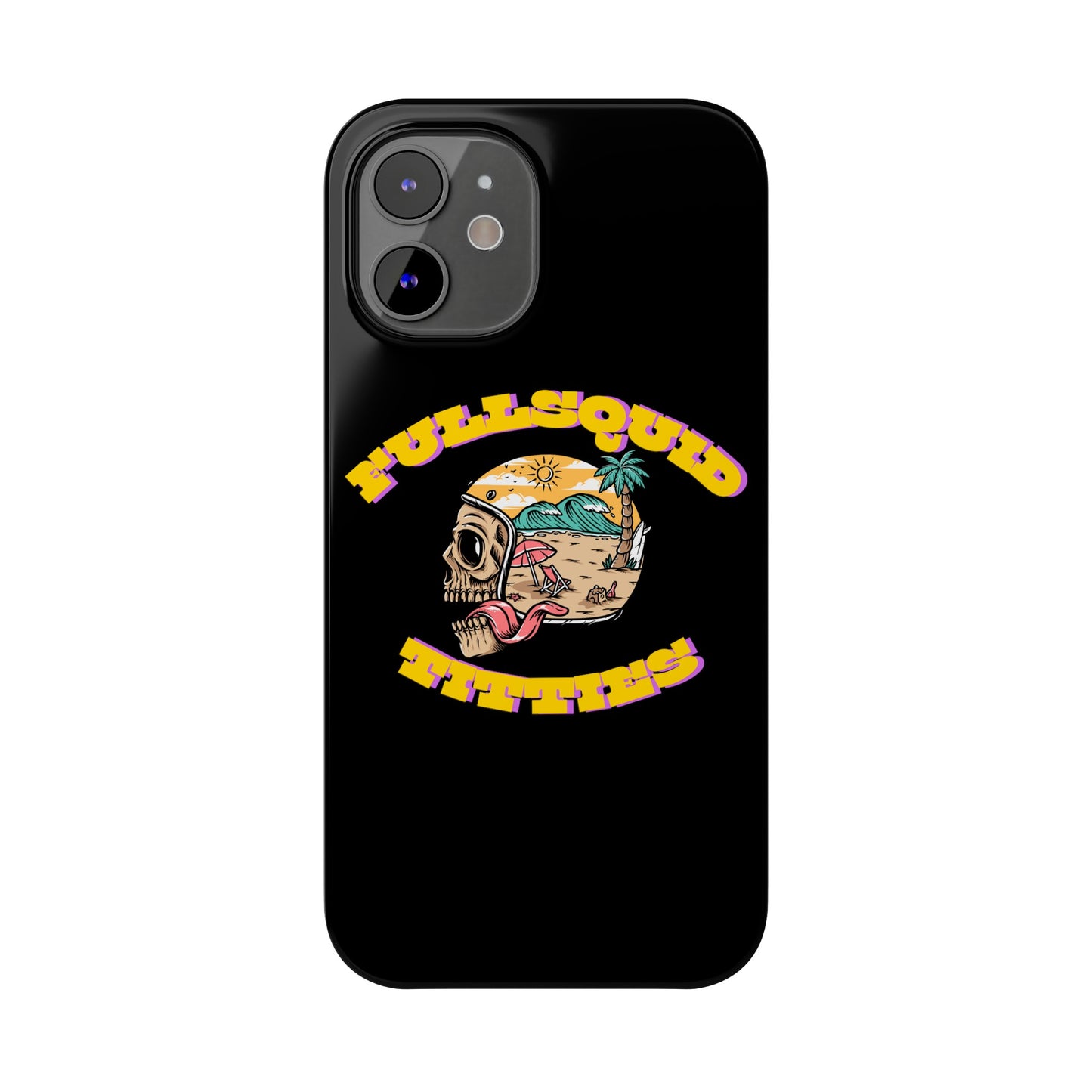 Tiny Town Titties Skully iPhone Case