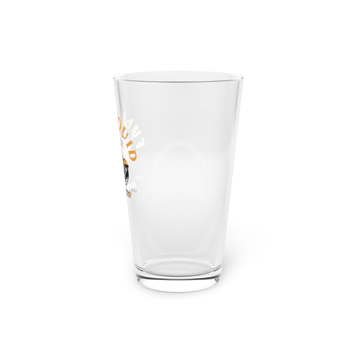 Full Squid Skully Racing Pint Glass 16oz