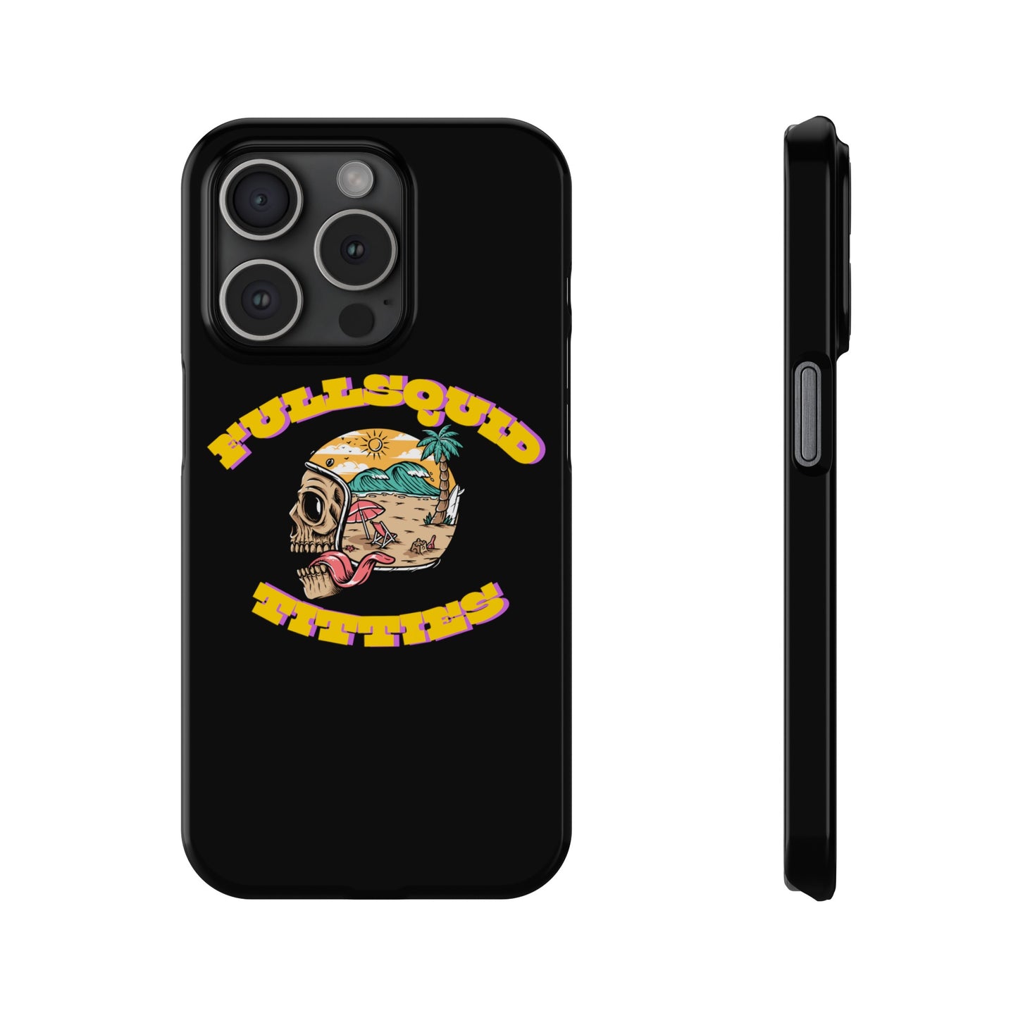 Tiny Town Titties Skully iPhone Case