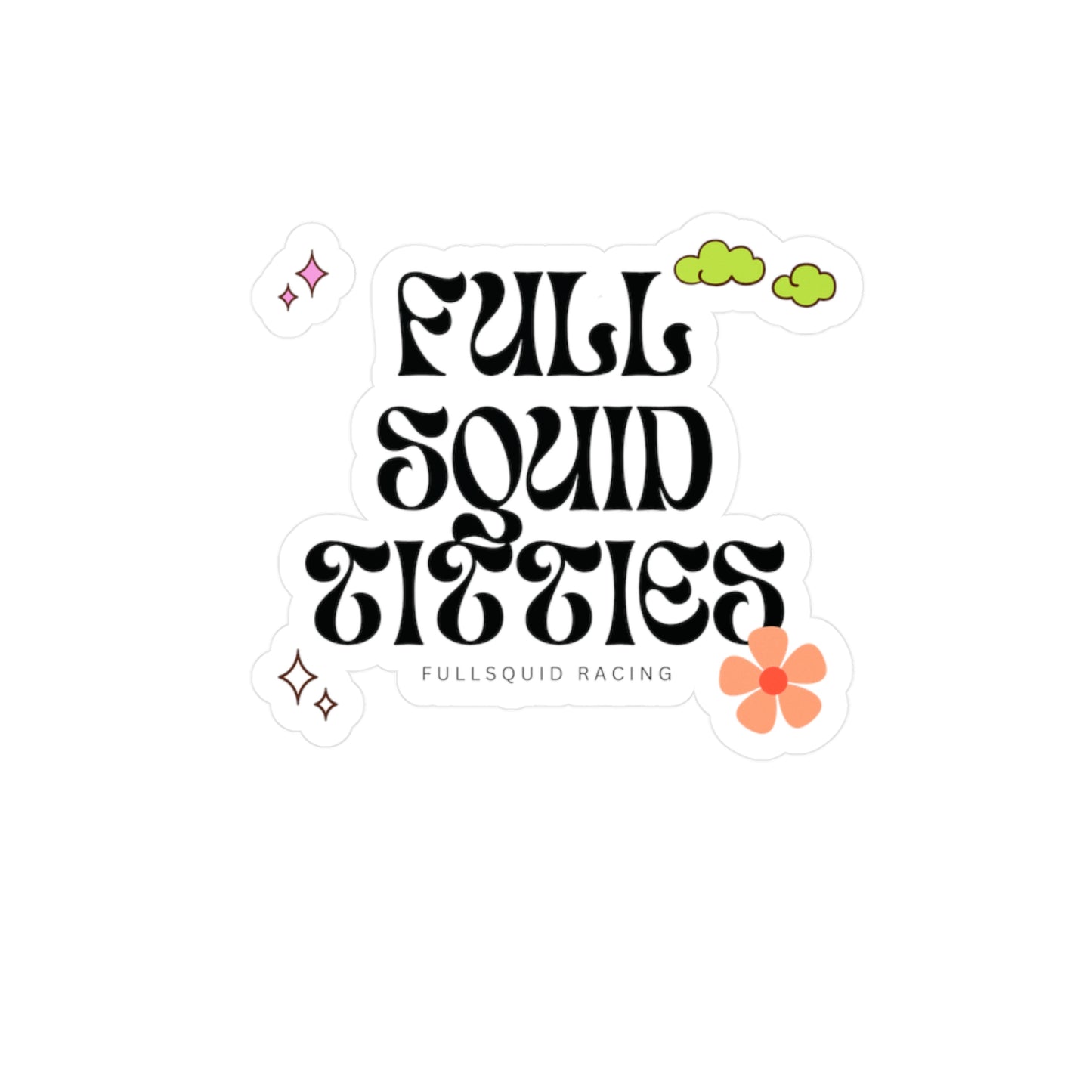 Full Squid Titties Vinyl Sticker