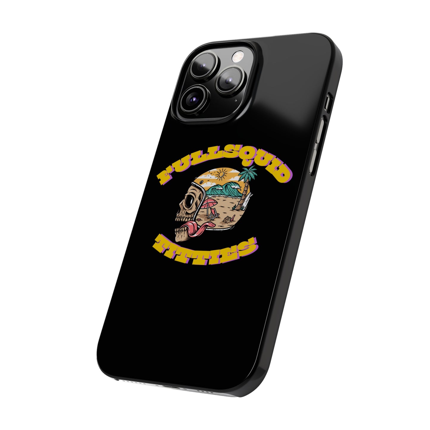 Tiny Town Titties Skully iPhone Case