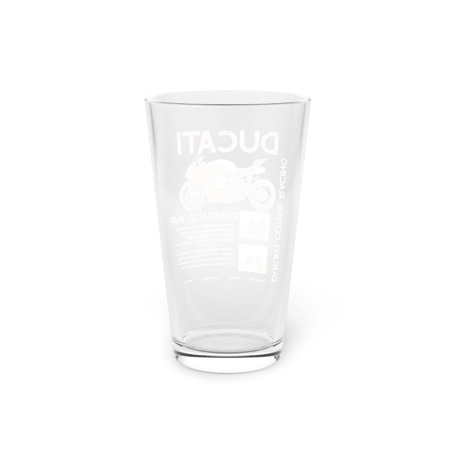 Ducati Racing Pint Glass 16oz
