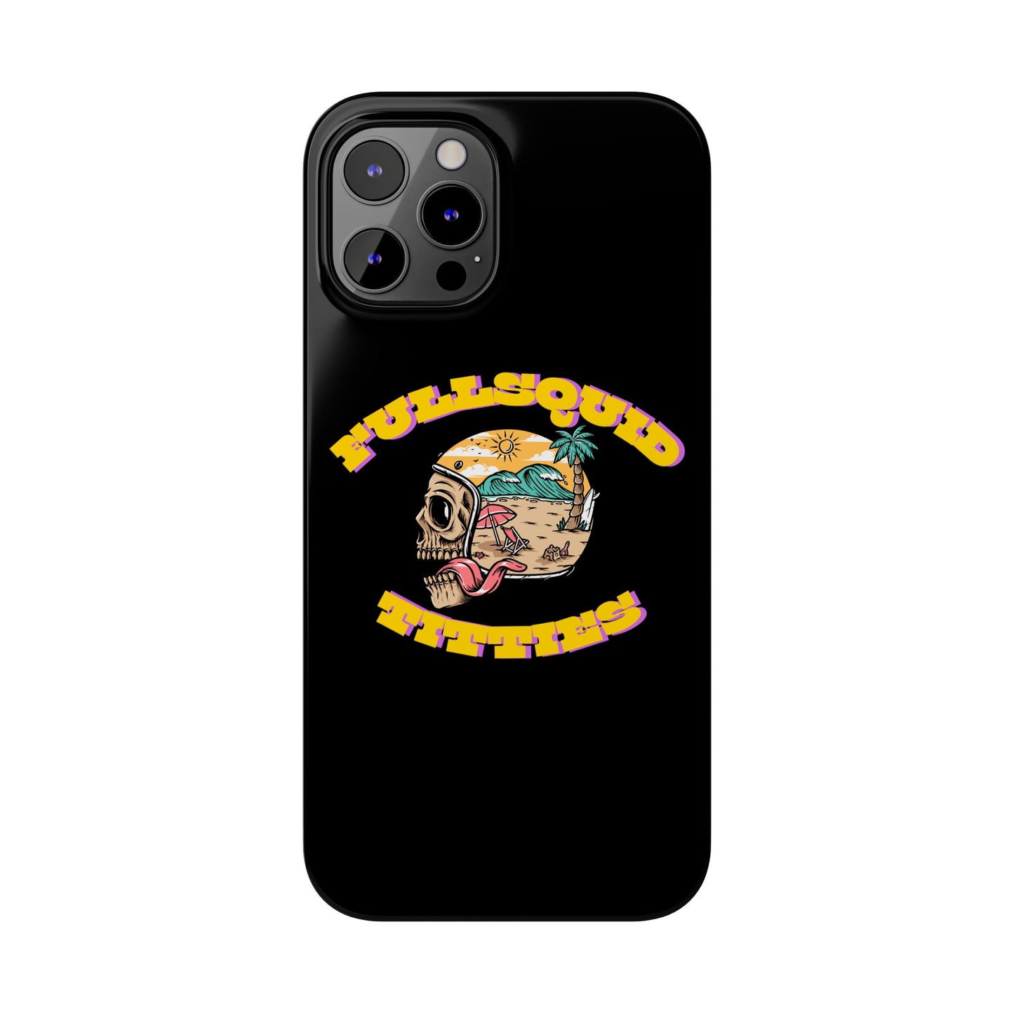 Tiny Town Titties Skully iPhone Case
