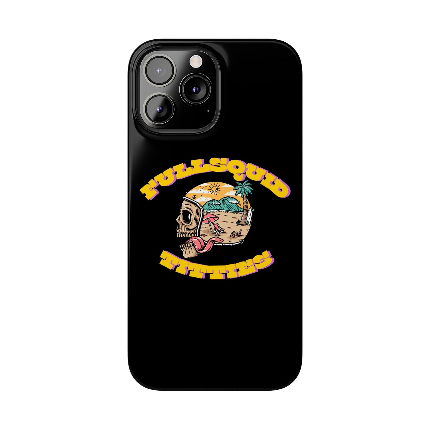 Tiny Town Titties Skully iPhone Case