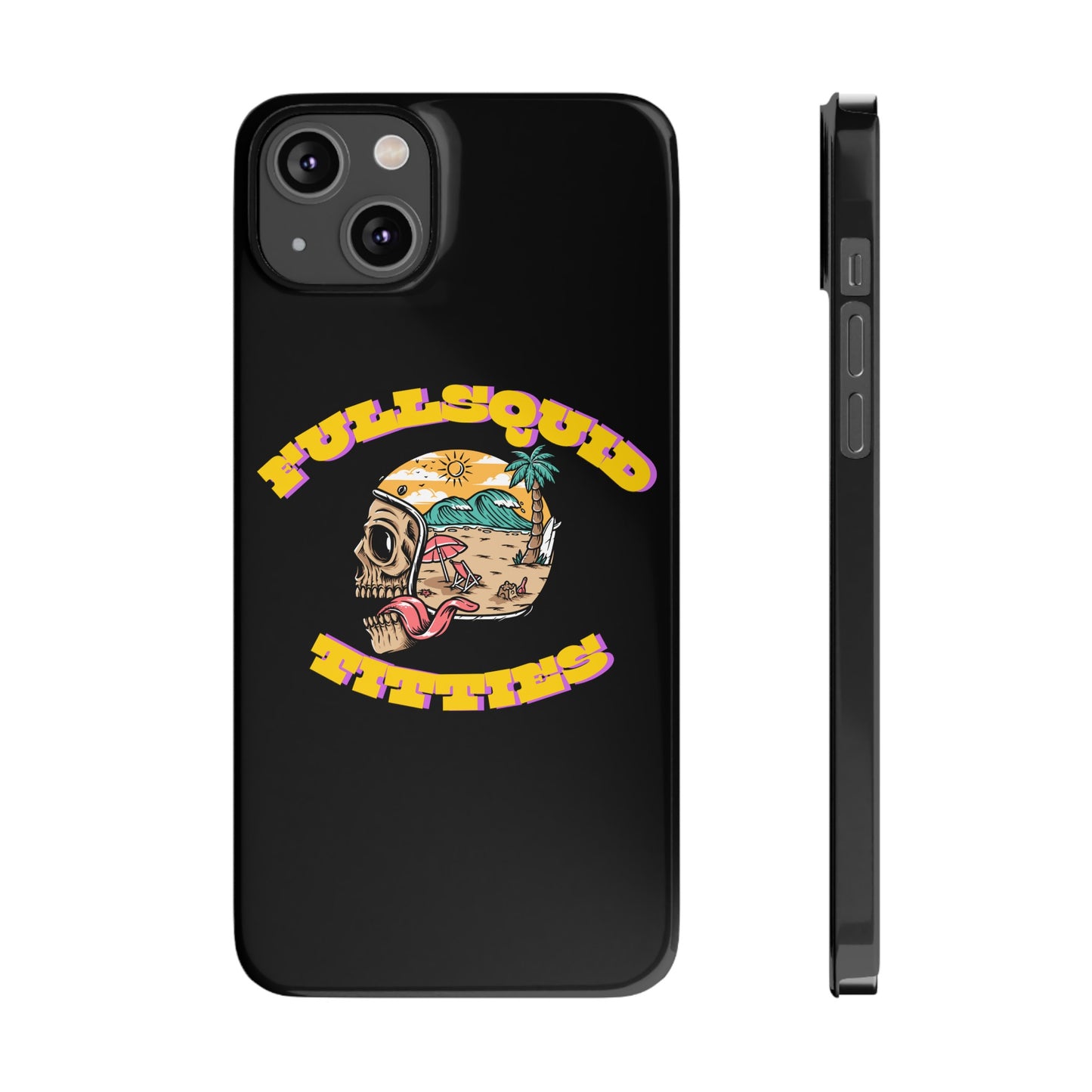 Tiny Town Titties Skully iPhone Case