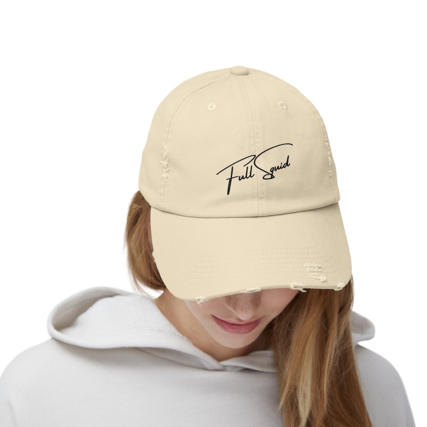 Full Squid Distressed Dad Hat