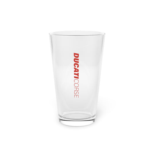 Ducati Corse Pint Glass 16oz