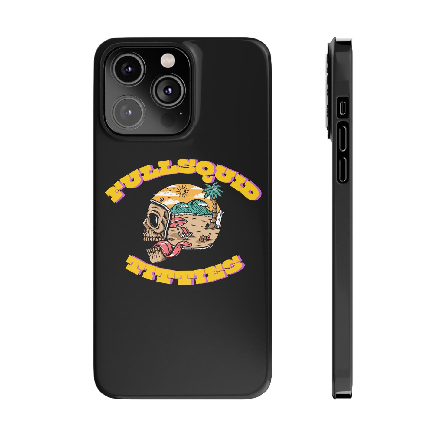 Tiny Town Titties Skully iPhone Case