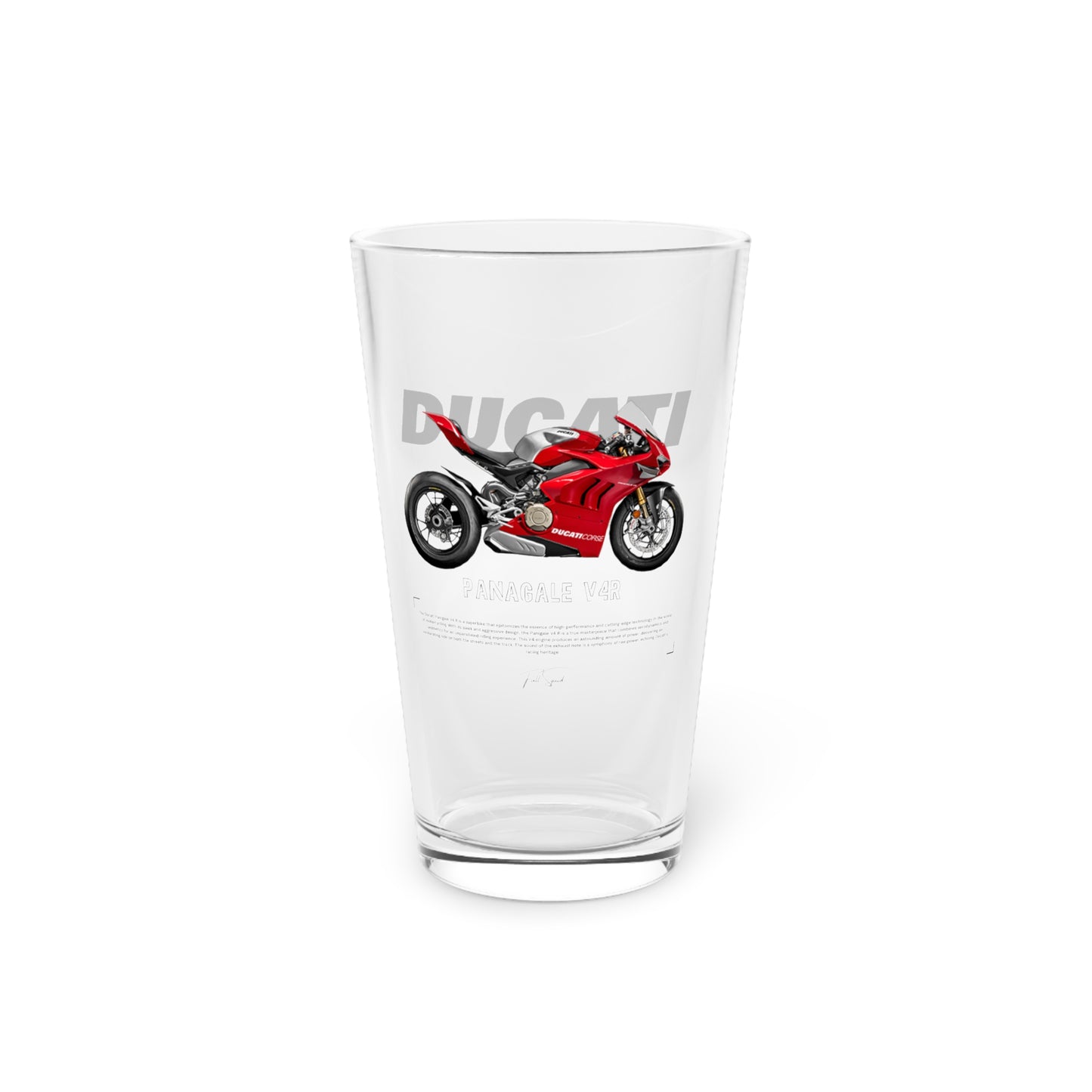 Panigale Pint Glass 16oz