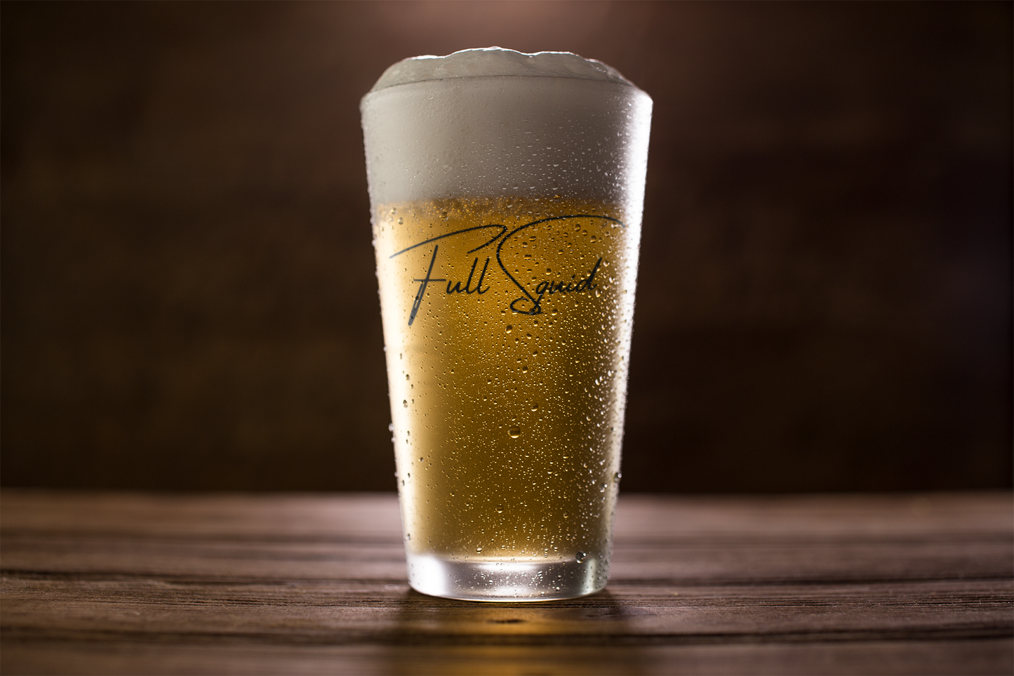 Full Squid Pint Glass 16oz