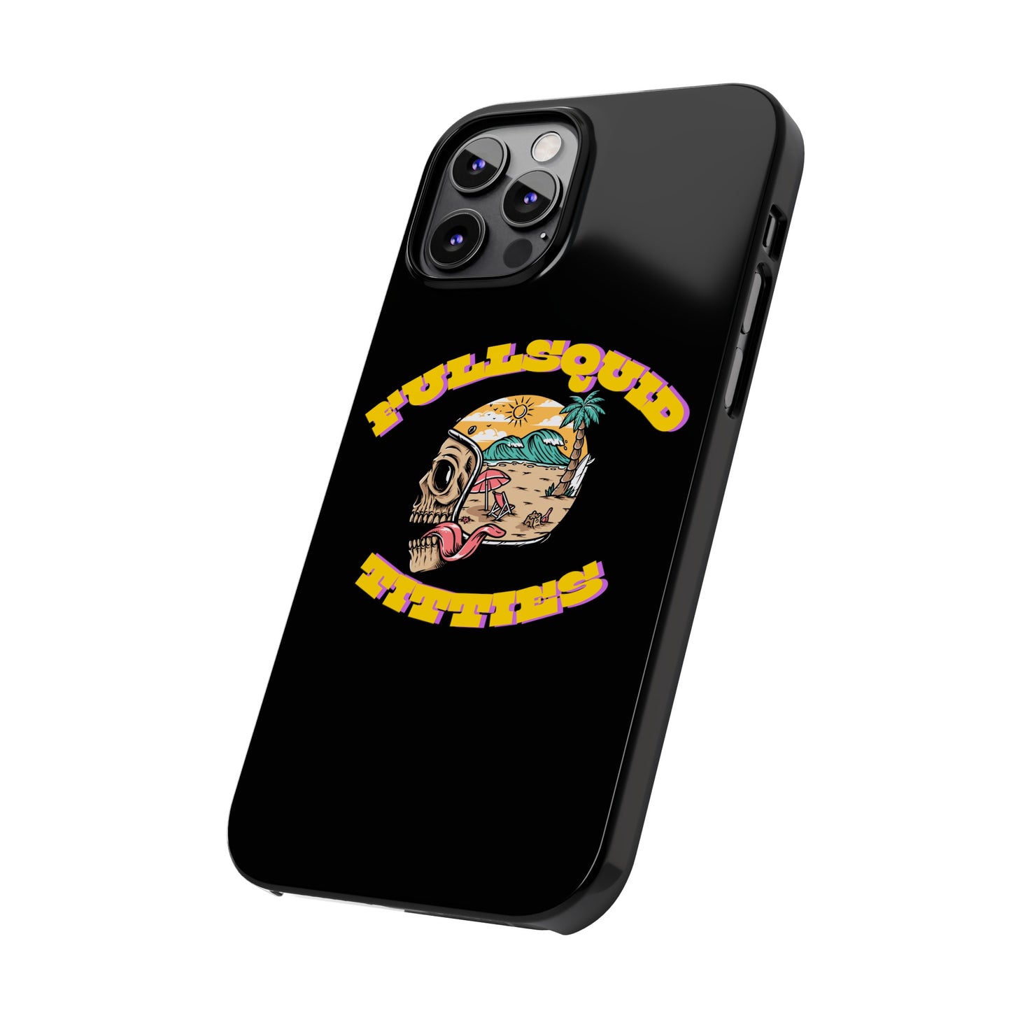 Tiny Town Titties Skully iPhone Case