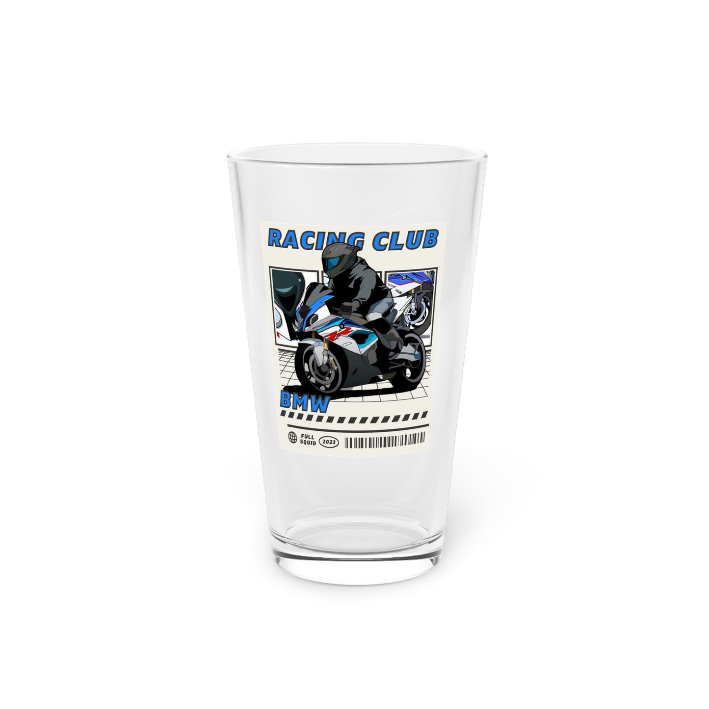 BMW Squid Pint Glass, 16oz