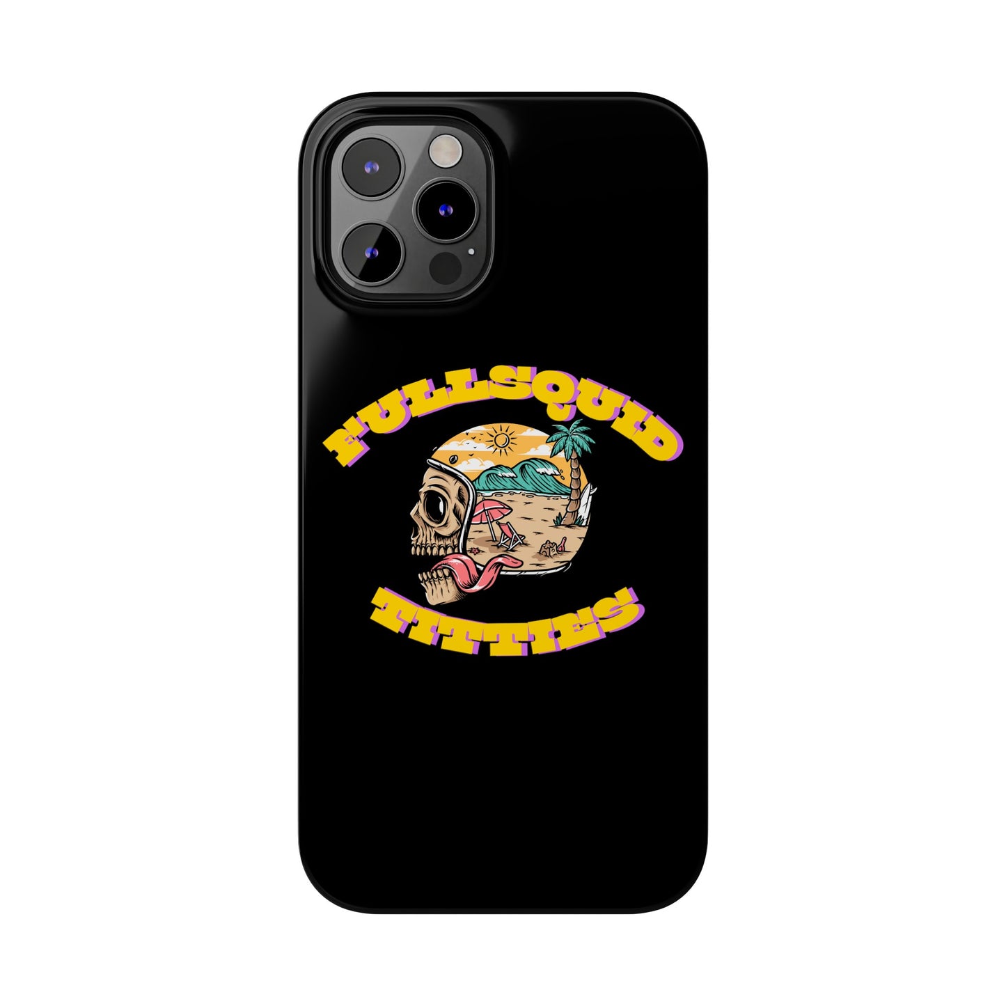 Tiny Town Titties Skully iPhone Case