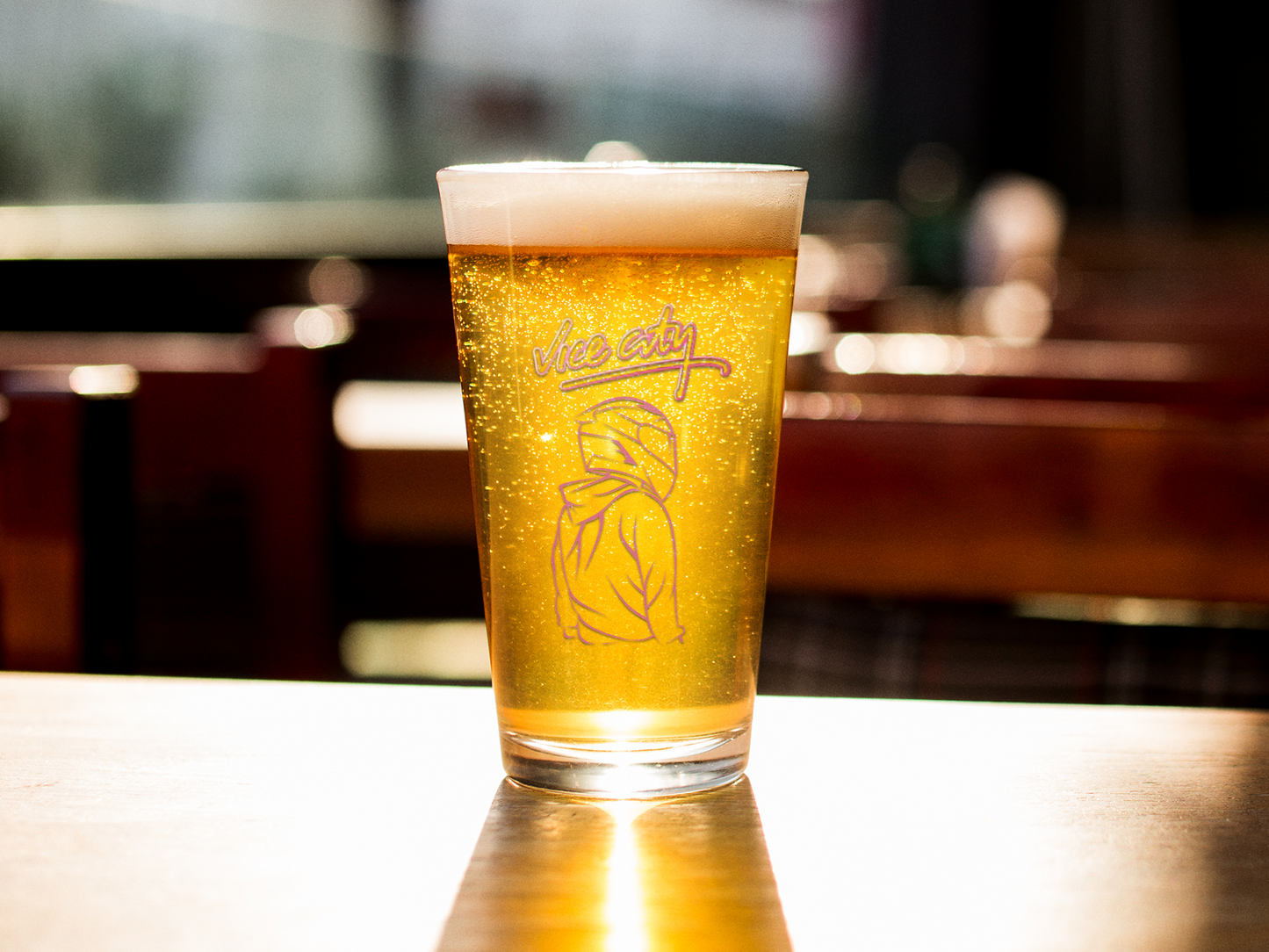 Vice City Pint Glass 16oz