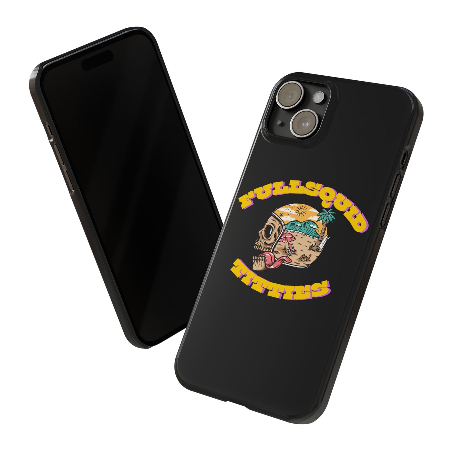 Tiny Town Titties Skully iPhone Case