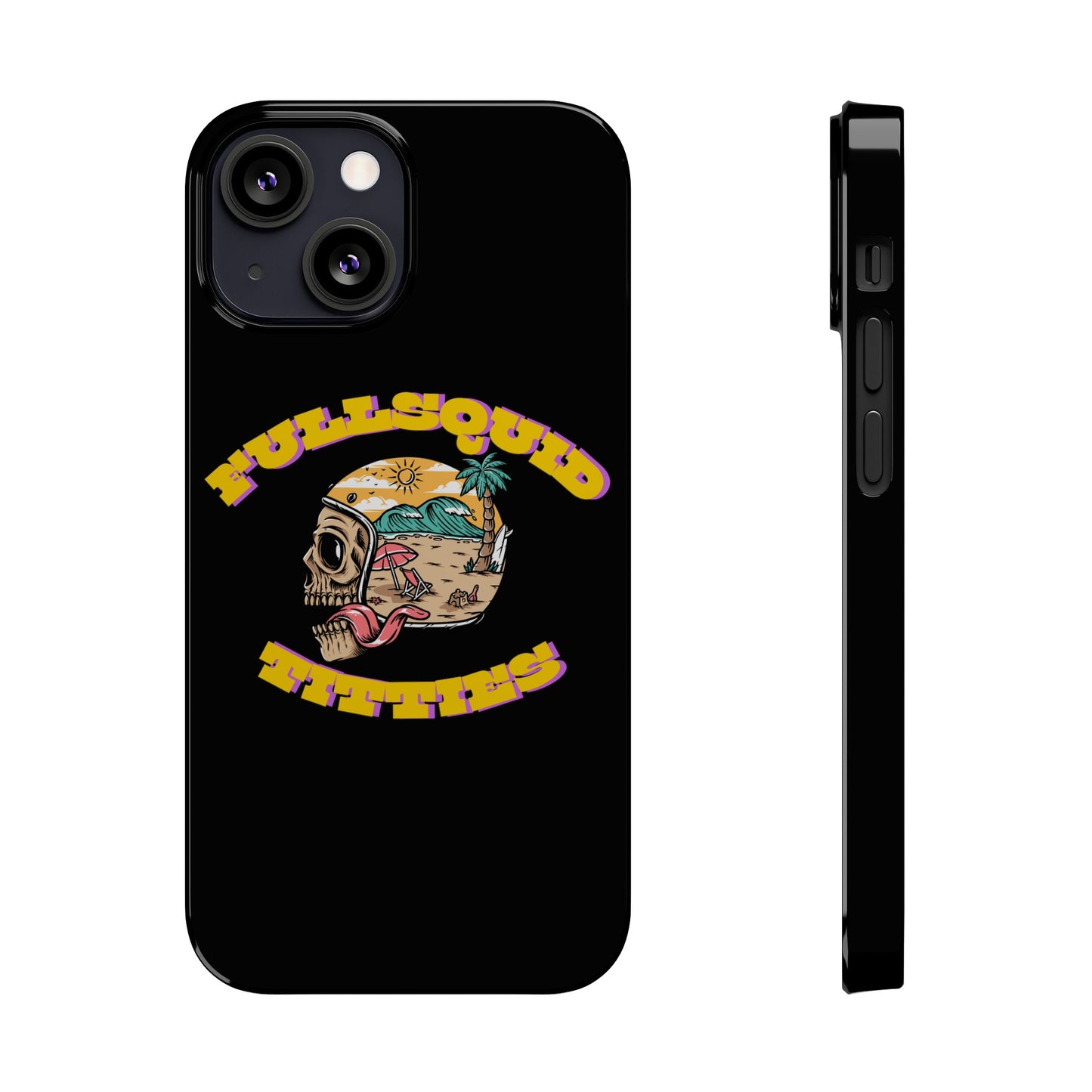Tiny Town Titties Skully iPhone Case