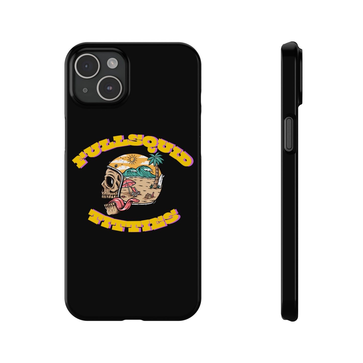 Tiny Town Titties Skully iPhone Case