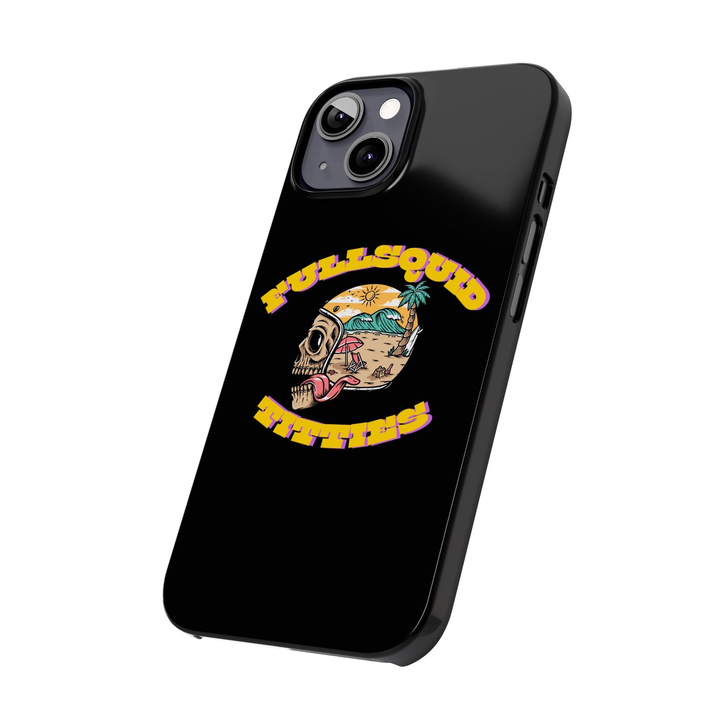Tiny Town Titties Skully iPhone Case