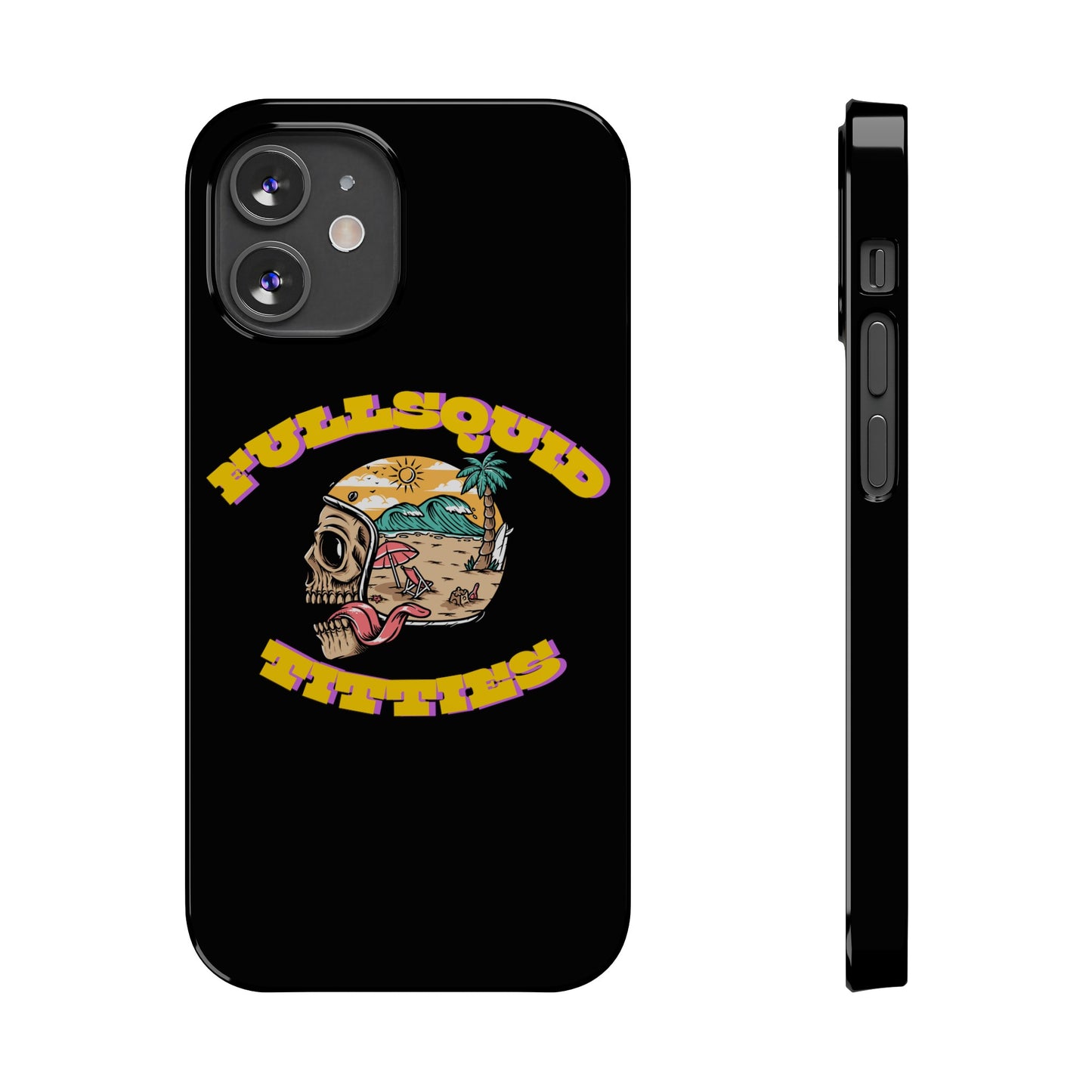 Tiny Town Titties Skully iPhone Case