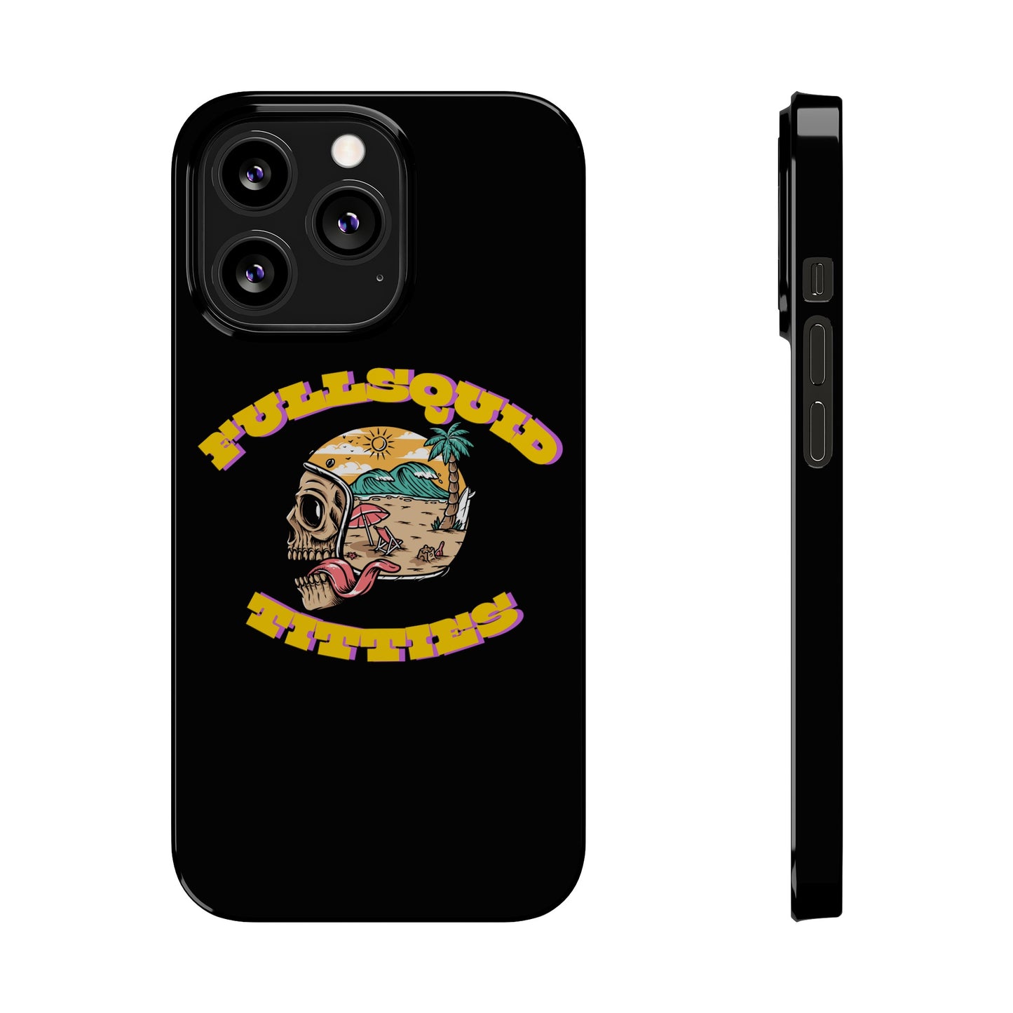 Tiny Town Titties Skully iPhone Case
