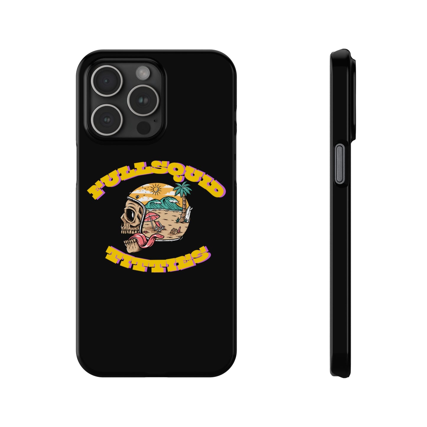 Tiny Town Titties Skully iPhone Case