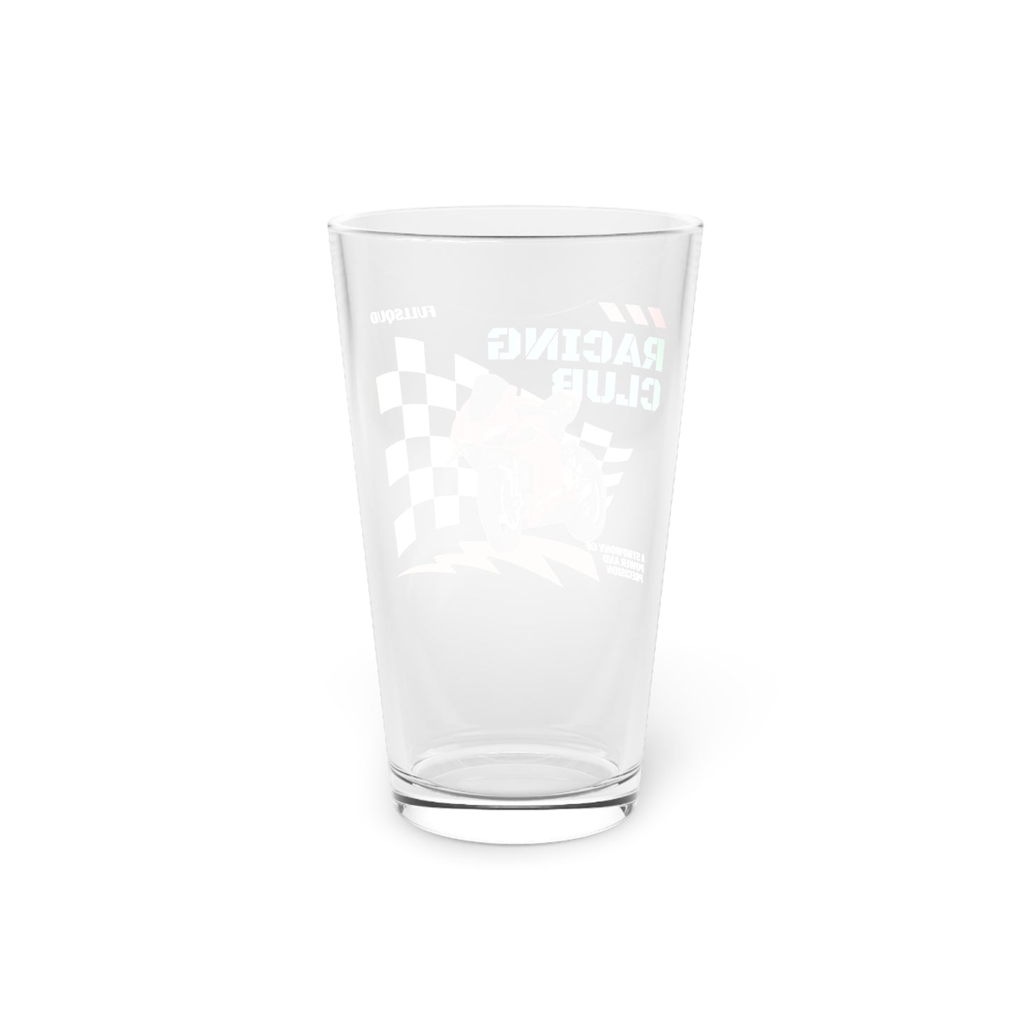 Squid Racing Club Pint Glass 16oz