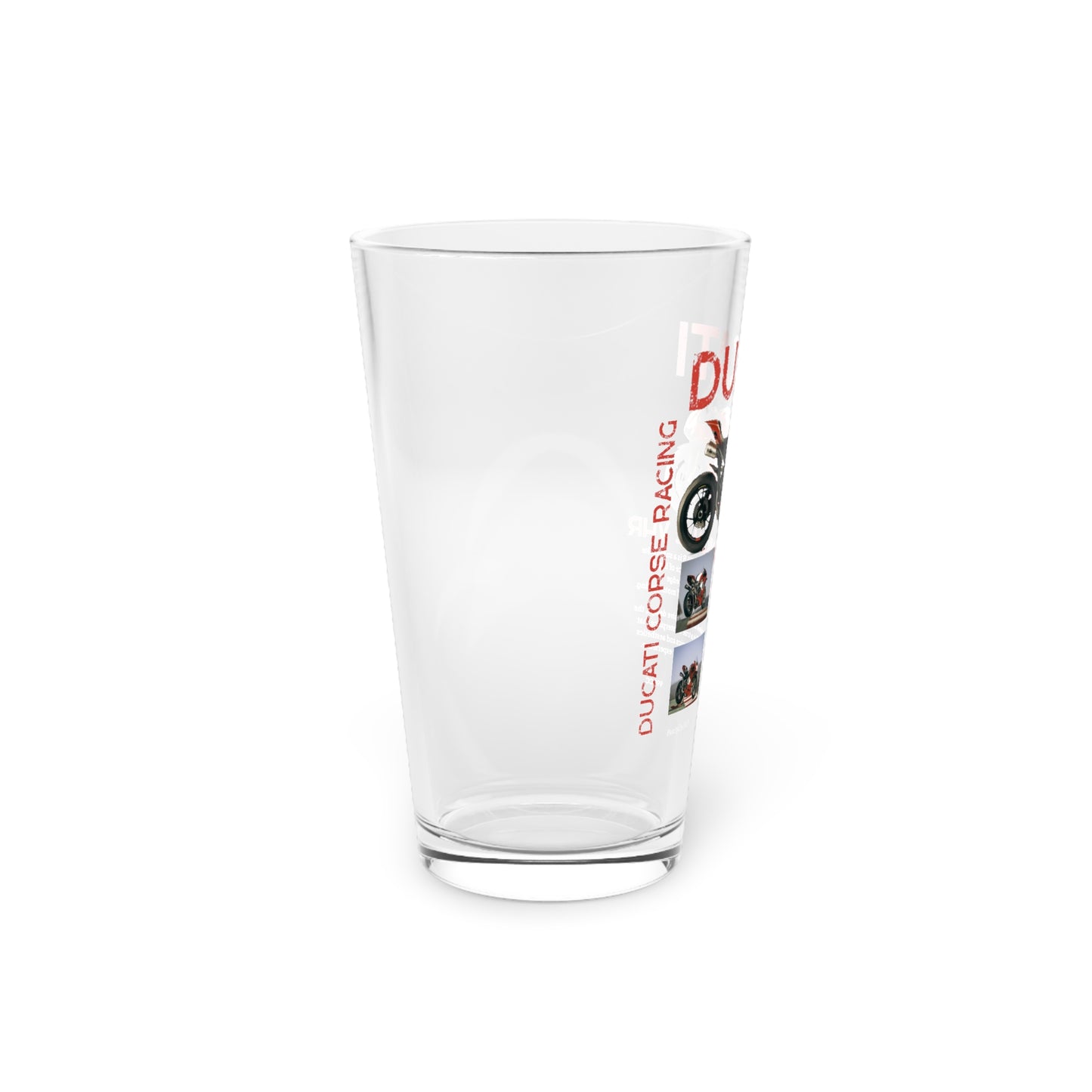 Ducati Racing Pint Glass 16oz
