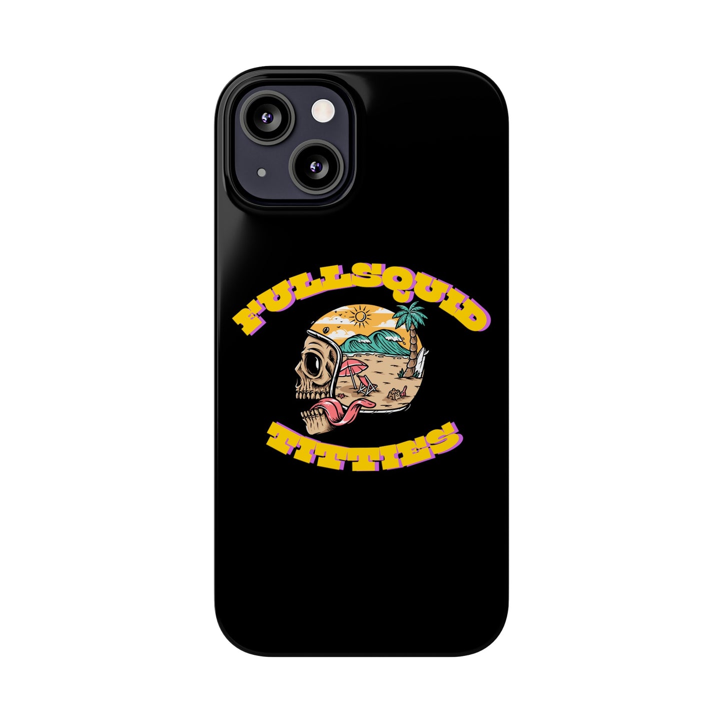 Tiny Town Titties Skully iPhone Case