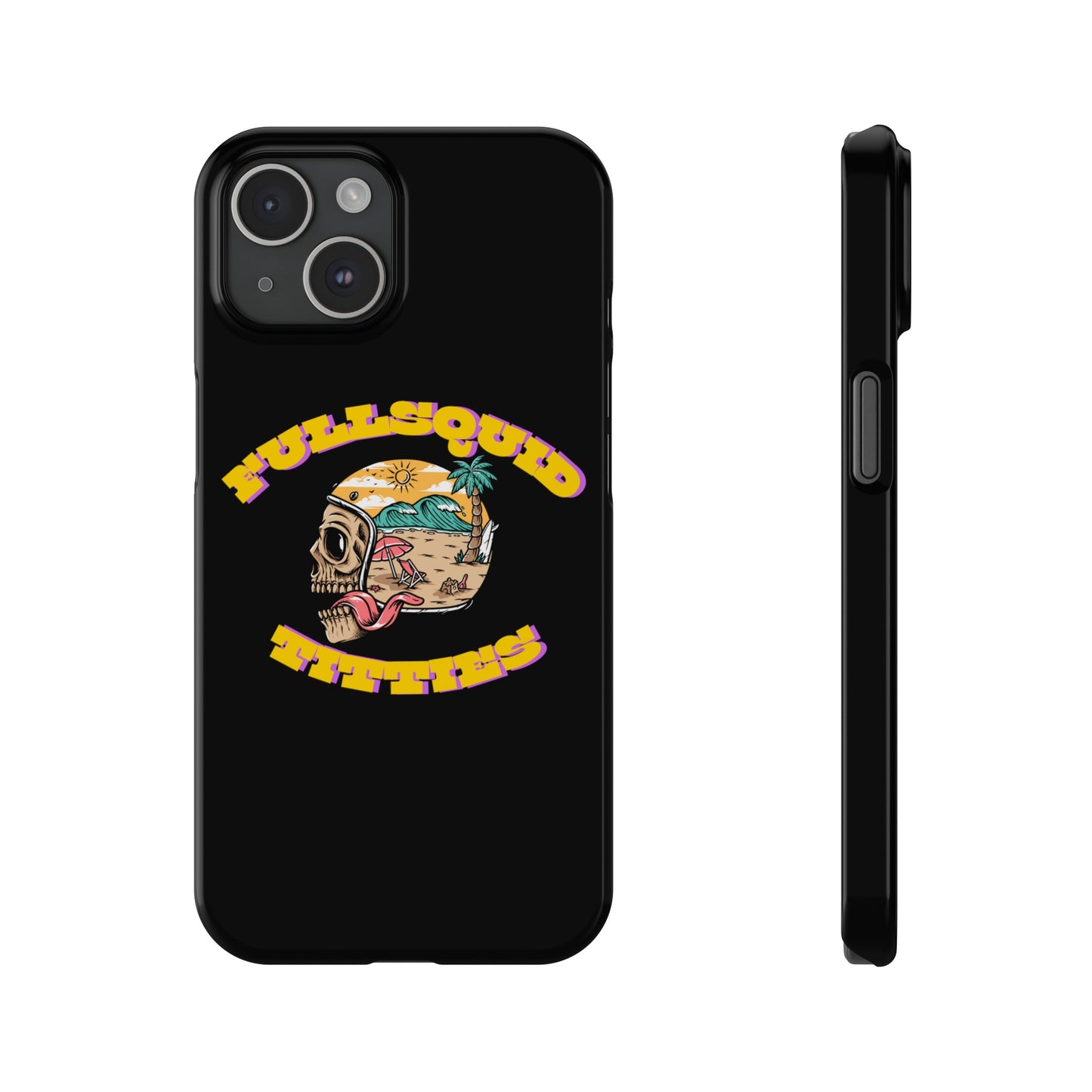 Tiny Town Titties Skully iPhone Case