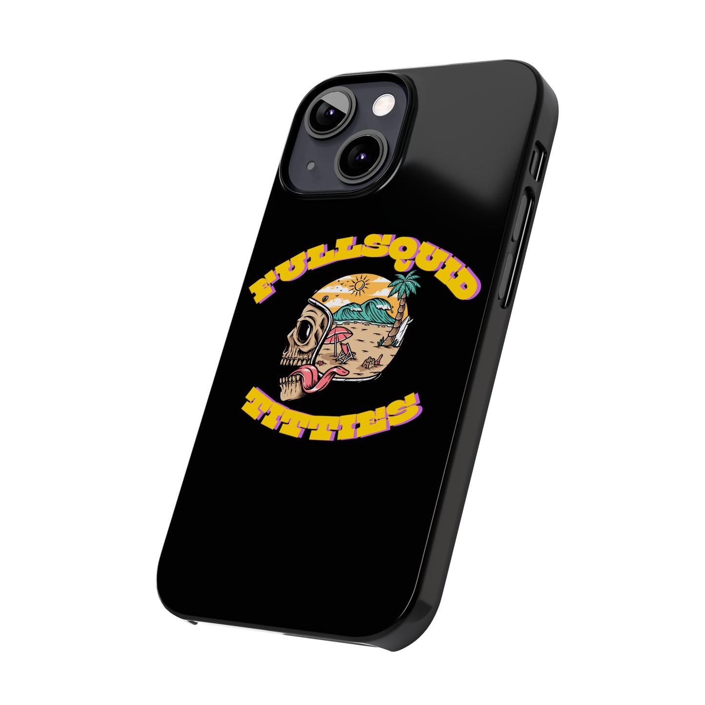 Tiny Town Titties Skully iPhone Case