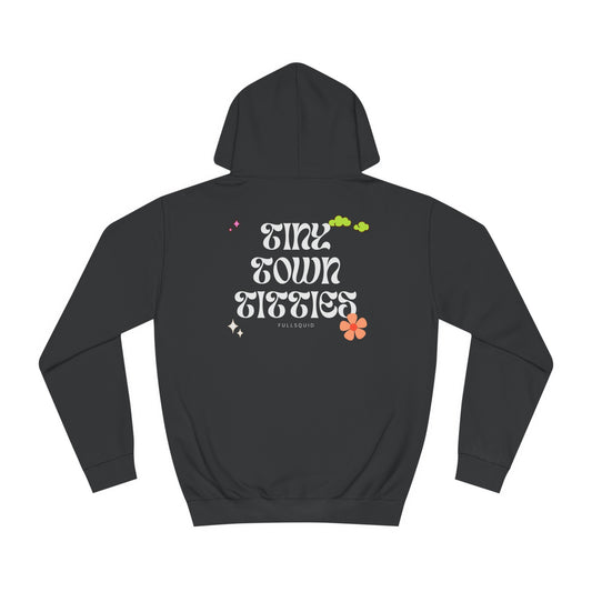 Tiny Town Titties Floral Hoodie