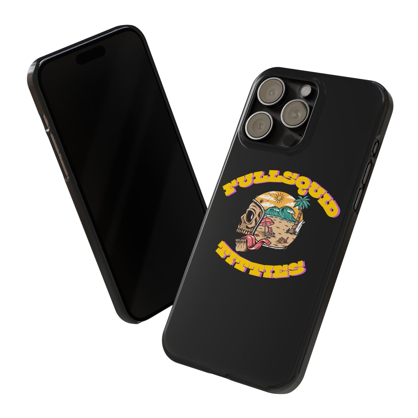Tiny Town Titties Skully iPhone Case