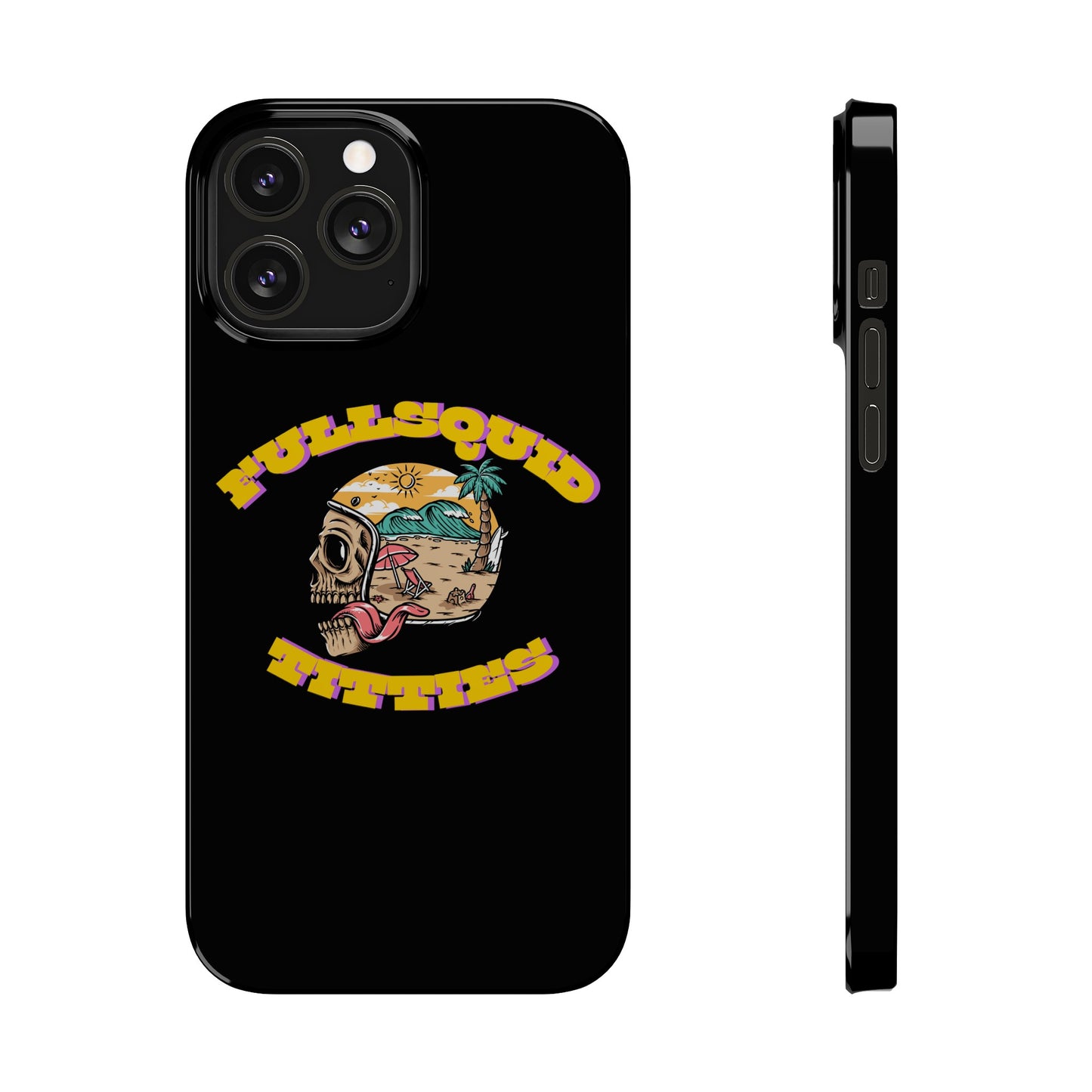Tiny Town Titties Skully iPhone Case