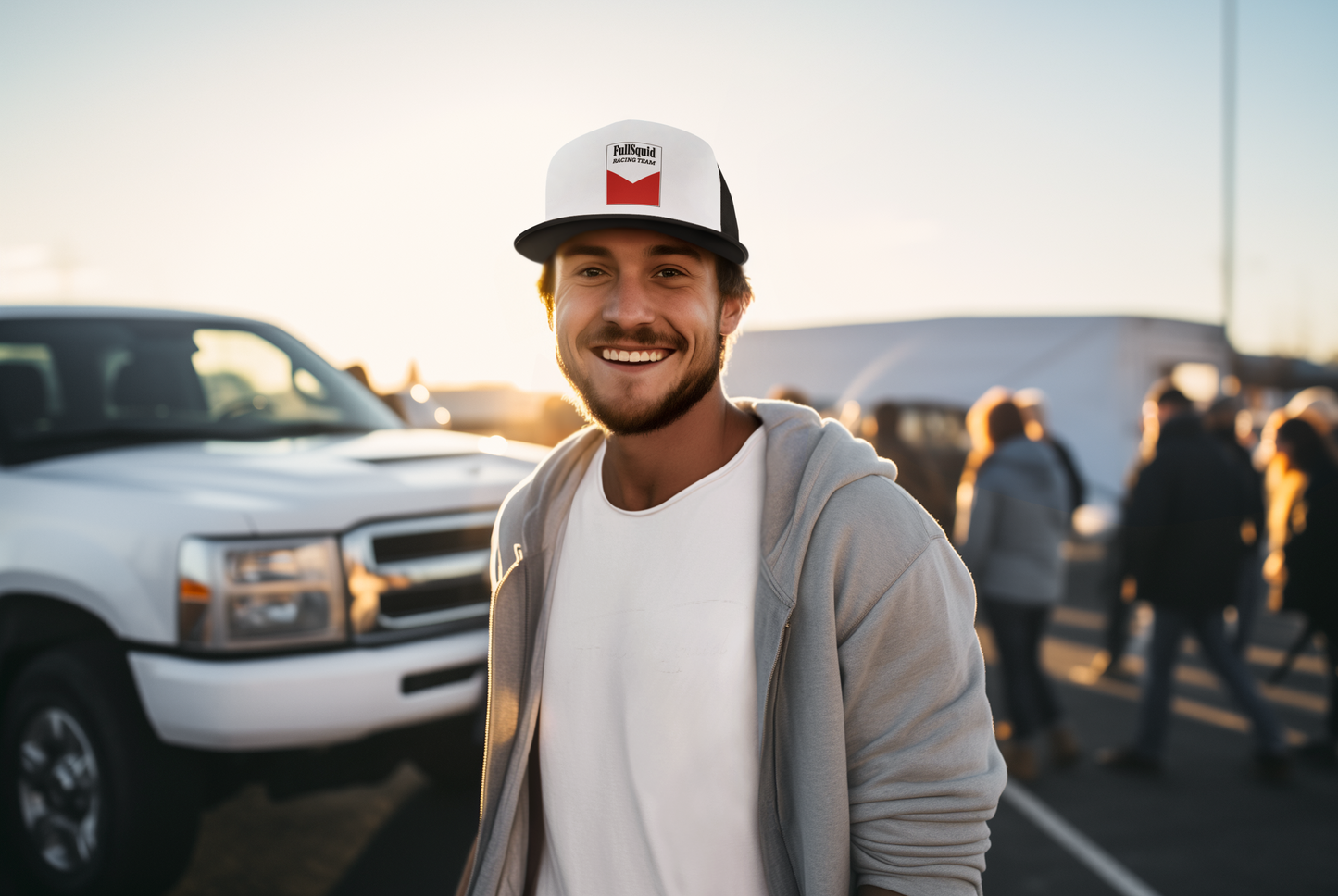 Full Squid Racing Trucker Hat