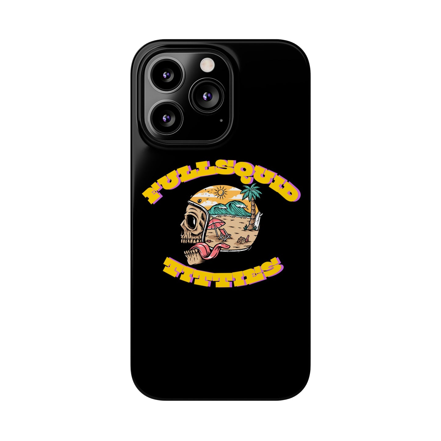Tiny Town Titties Skully iPhone Case