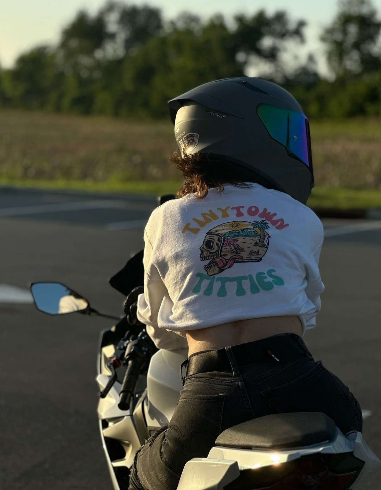 Tiny Town Titties Skully Crewneck