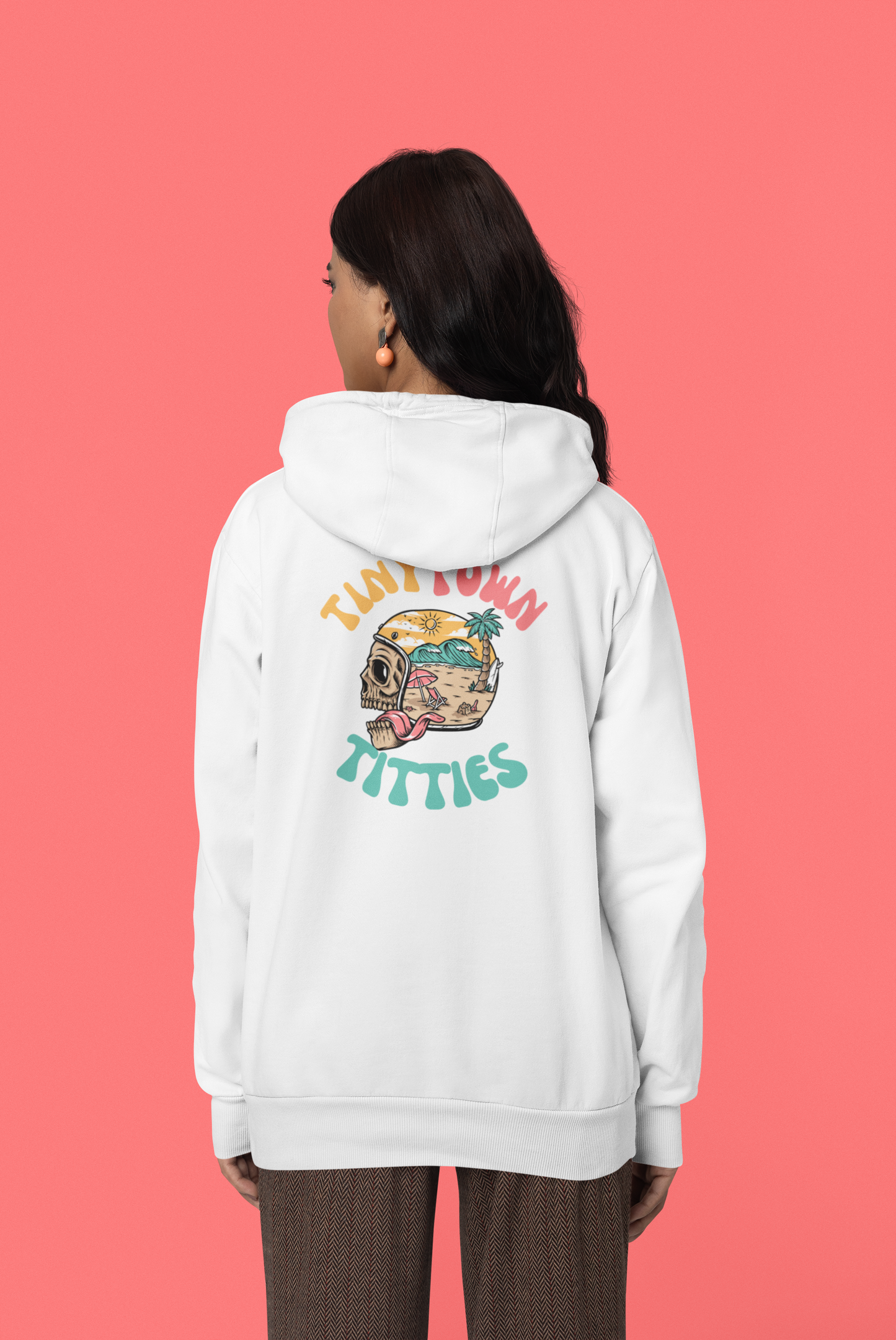 Tiny Town Titties Skully Hoodie