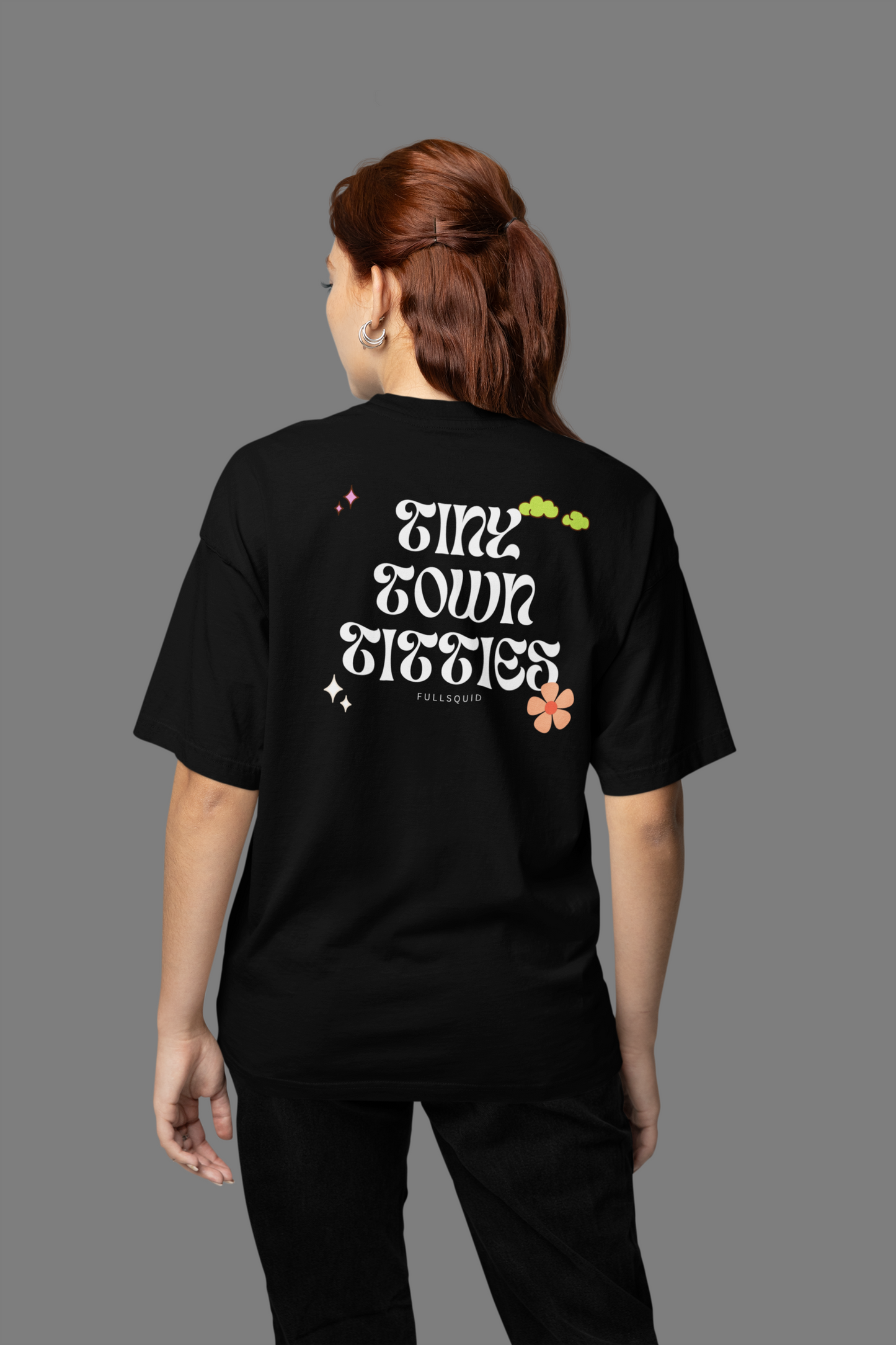 Tiny Town Titties Floral Tee